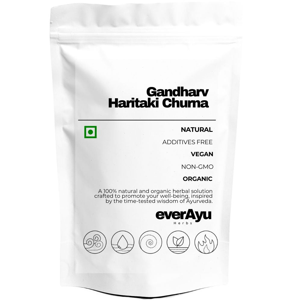Pure Gandharv Haritaki Churna – Herbal Ayurvedic Digestive Powder made with Haritaki & Castor Oil