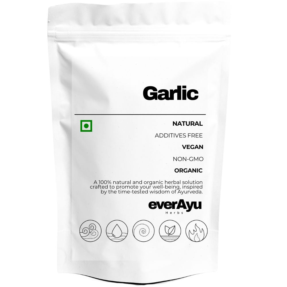 Pure Garlic (Lahsun) raw bulbs – Allium sativum Ayurvedic herb for natural wellness