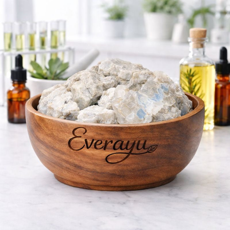 100% pure Godanti (Gypsum) – a naturally occurring Ayurvedic mineral known for balance, cooling, and rejuvenating properties.
