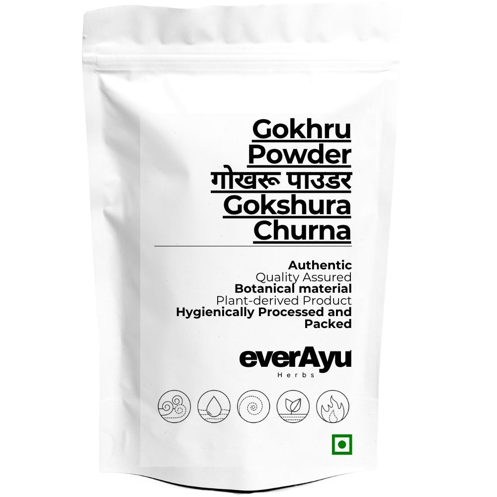 Gokhru Powder | गोखरू पाउडर | Gokharu Powder | Tribulus terrestris Powder | Gokshura Churna | Fine Botanical Powder everAyu