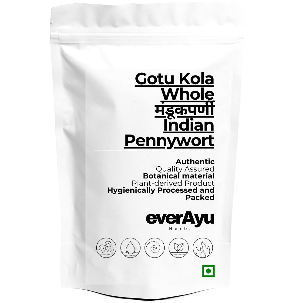 Gotu Kola Whole | मंडूकपर्णी | Mandukaparni | Indian Pennywort | Centella asiatica | Whole Botanical Herb everAyu