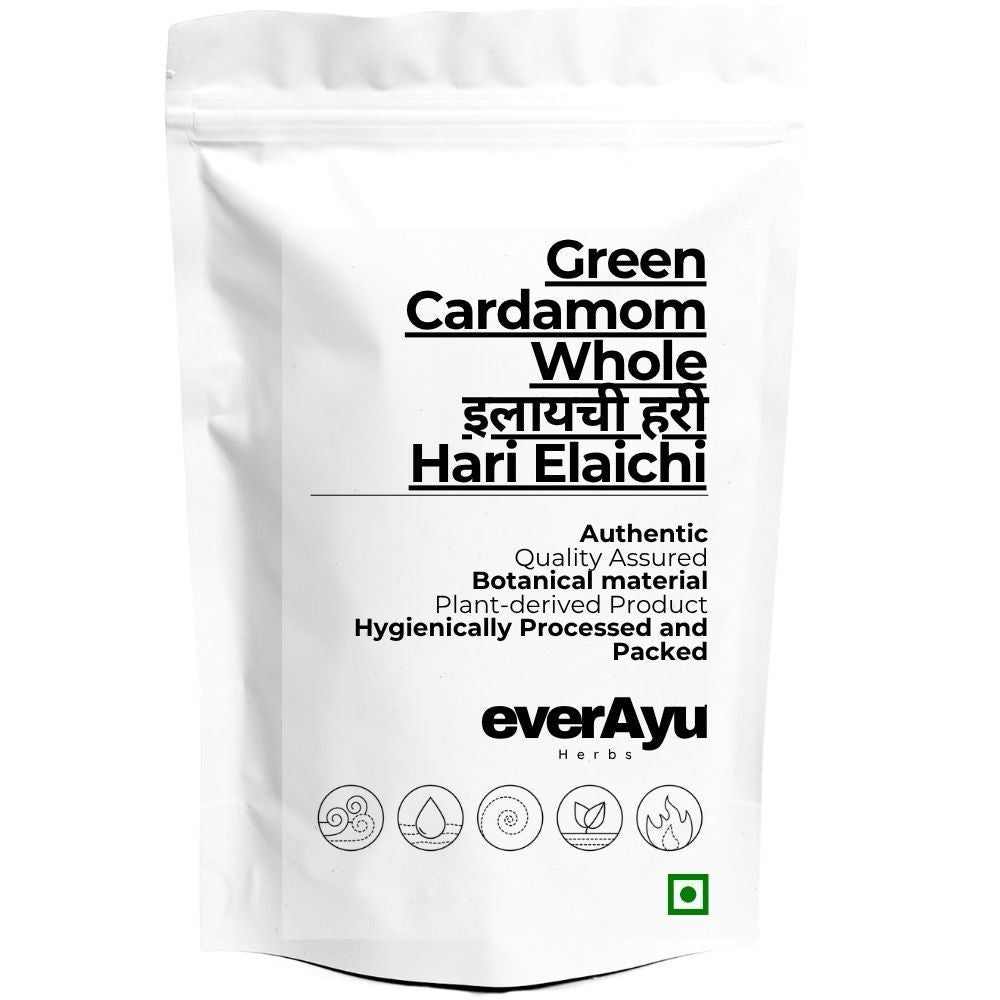 Green Cardamom Whole | इलायची हरी | Hari Elaichi | Elettaria cardamomum | Green Elaichi | Whole Cardamom Pods everAyu