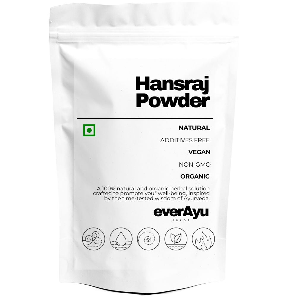 100% pure Hansraj (Adiantum capillus-veneris) Powder – also known as Pershosha, a traditional Ayurvedic herb valued for its cooling and balancing properties.