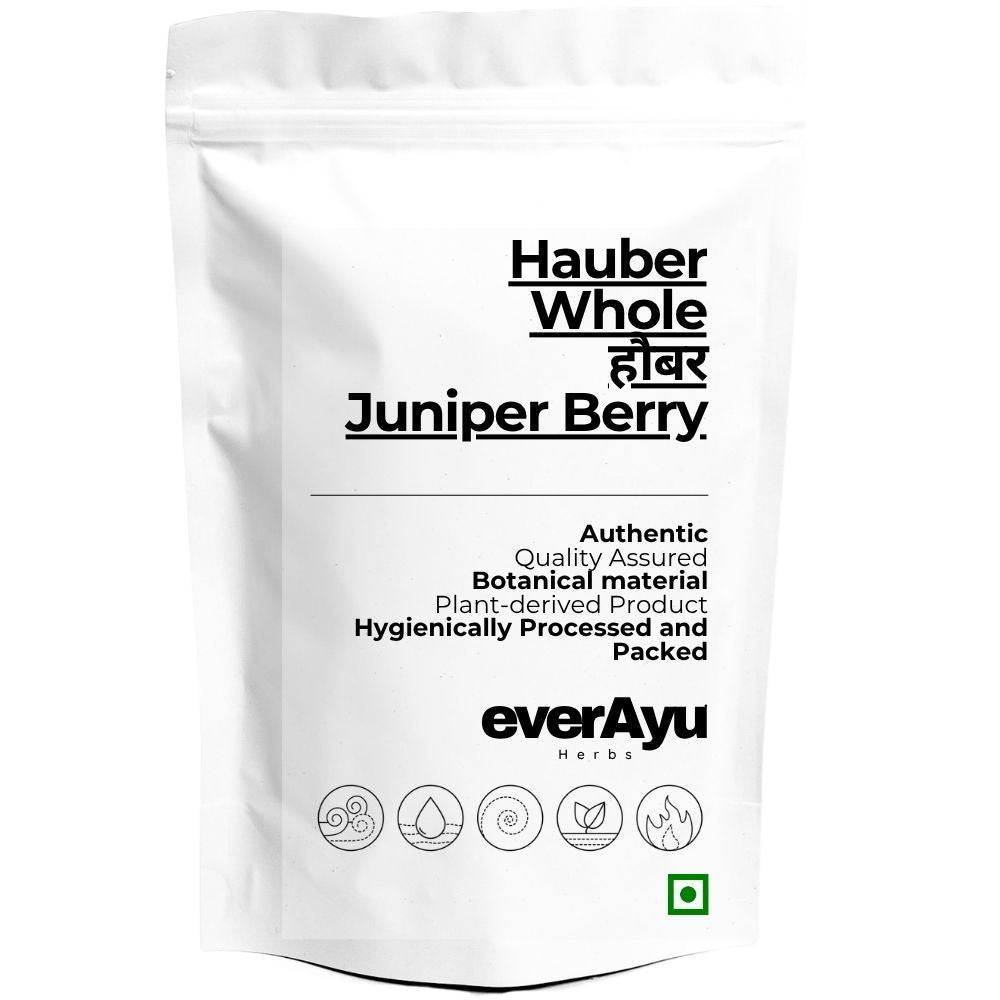 Hauber Whole | हौबर | Juniper Berry | Juniperus communis Linn | Whole Dried Juniper Berries | Natural Botanical Fruit everAyu