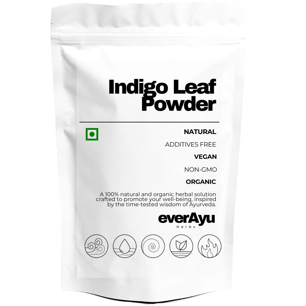 Indigo Leaf Powder Neel Patti Indigofera tinctoria Natural Hair Color Ayurvedic Product