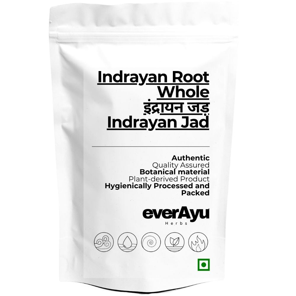Indrayan Root Whole | इंद्रायन जड़ | Indrayan Jad | Bitter Apple Root | Citrullus colocynthis Root | Whole Botanical Root everAyu