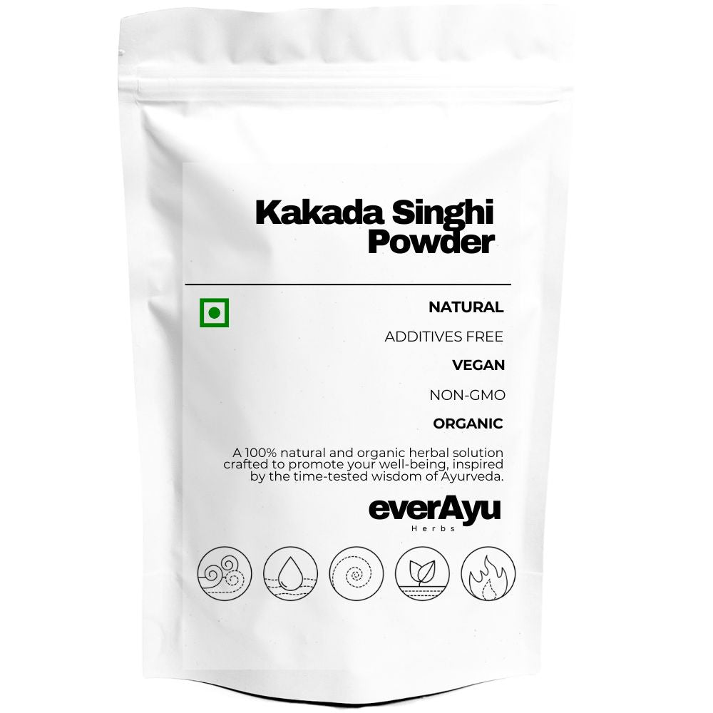 Kakada Singhi Powder – Finely ground Ayurvedic herb from Pistacia Integerrima, valued for traditional wellness support.