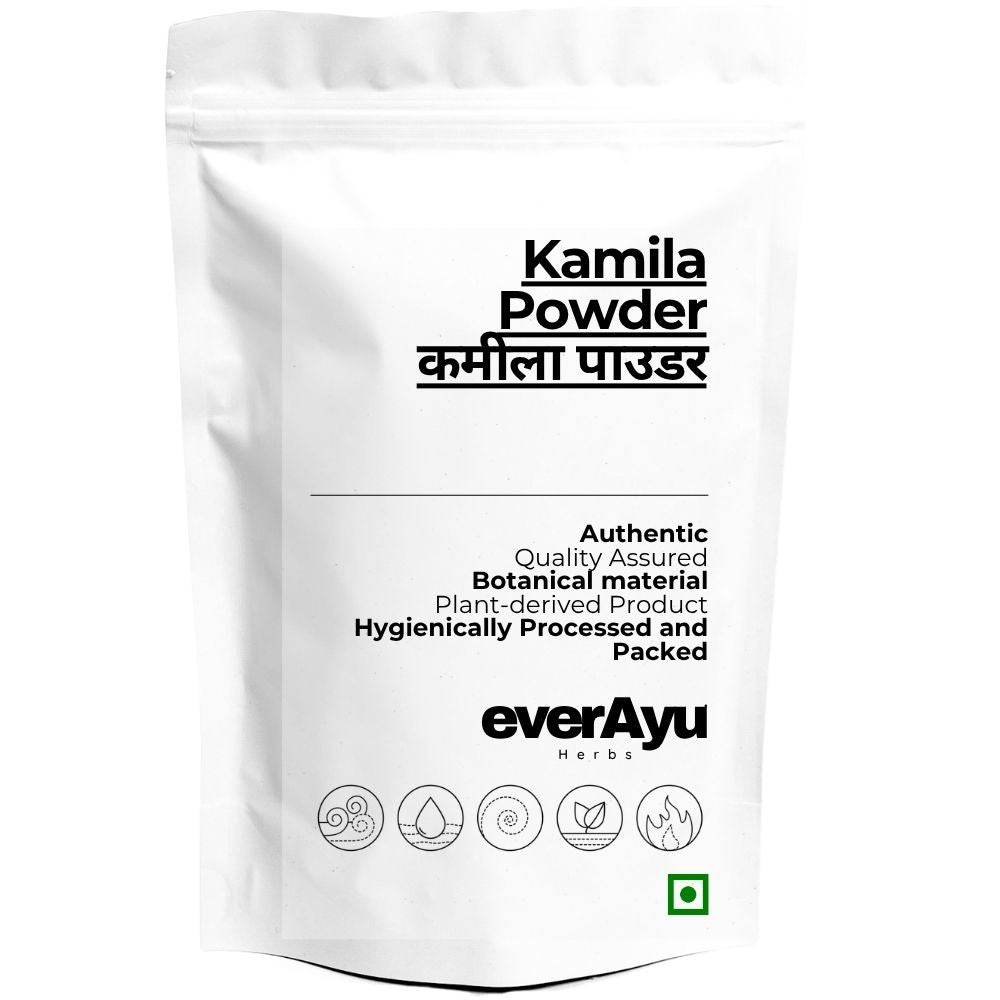 Kamila Powder | कमीला पाउडर | Kampillak Powder | Red Kamala Powder | Mallotus philippensis Powder | Kapila Powder | Fine Botanical Fruit Gland Powder everAyu