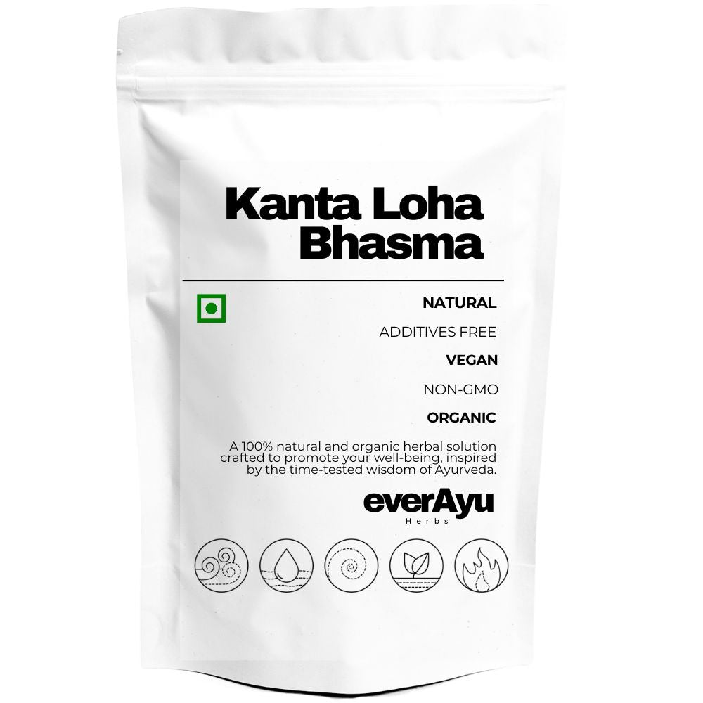 Pure Kanta Loha Bhasma – Traditional Ayurvedic Iron Bhasma used for vitality, balance, and rejuvenation under expert guidance.
