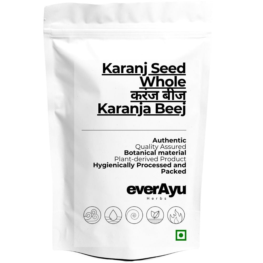 Karanj Seed Whole | करंज बीज | Karanja Beej | Pongamia pinnata Seeds | Ghrtakaranja Seeds | Karanjaka Beej | Whole Botanical Seeds everAyu