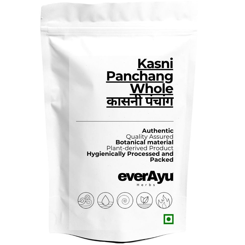 Kasni Panchang Whole | कासनी पंचांग | Chicory Whole Herb | Cichorium intybus Panchang | Kasani Kutti | Chicory Cut Herb | Whole Botanical Herb everAyu