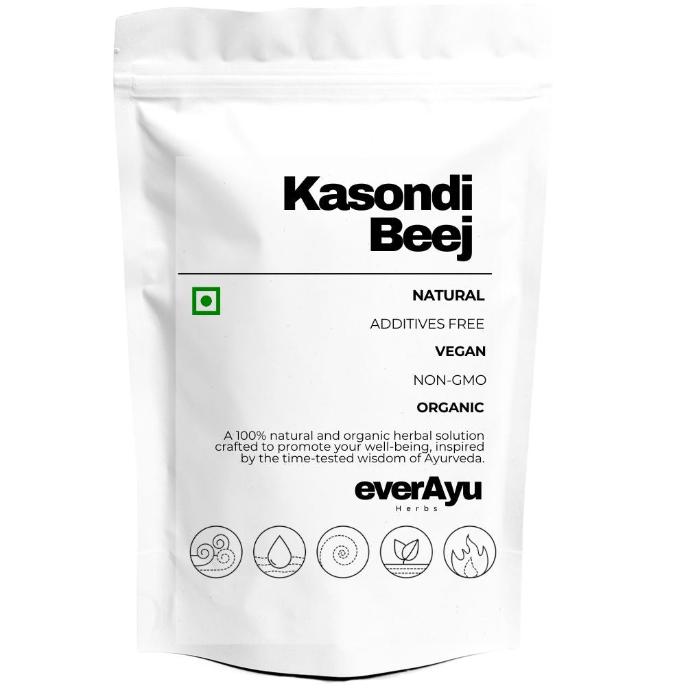 Pure Kasondi Beej (Cassia occidentalis) – Traditional Ayurvedic detox and wellness herb used for internal cleansing and balance.