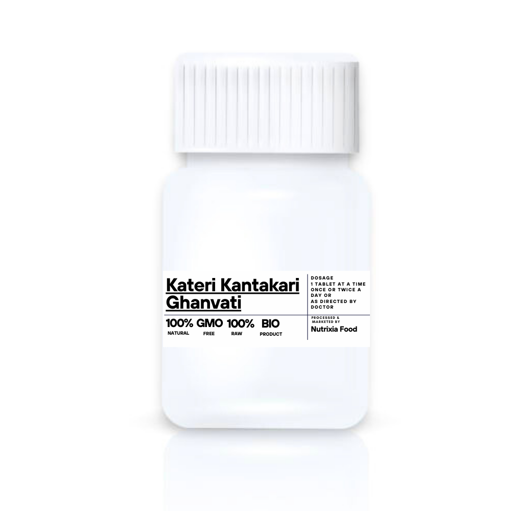 Kateri Ghanvati Tablet-Solanum Xanthocarpum  Bhatkatiya Kantakari-Katehli Katehri-(Ringni) Kateli Nutrixia Food