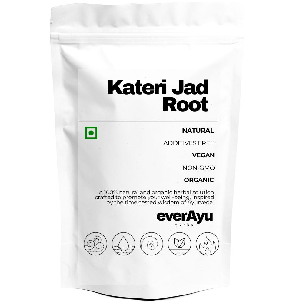 Pure Kateri Root (Solanum xanthocarpum) – Traditional Ayurvedic raw herb known for detox, vitality, and balance.
