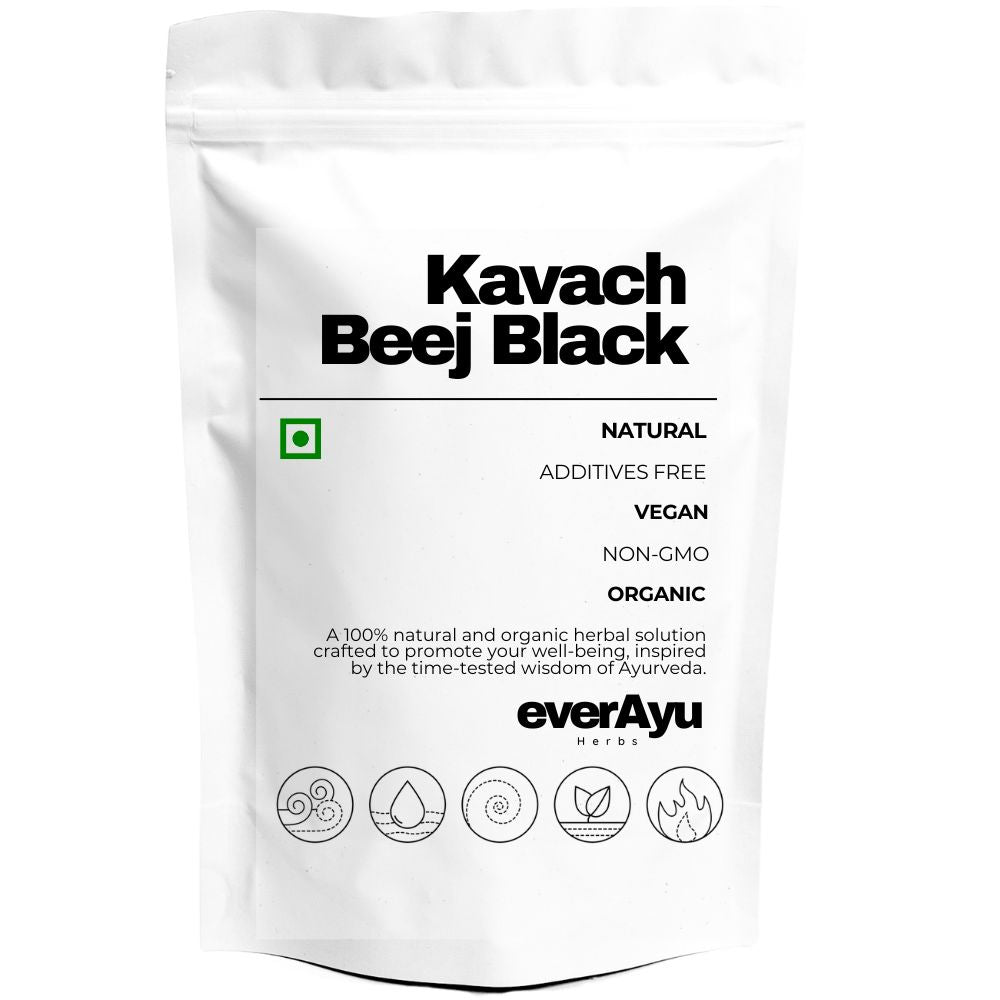 Kavach Beej Black – Ayurvedic seeds valued for traditional strength and vitality support.