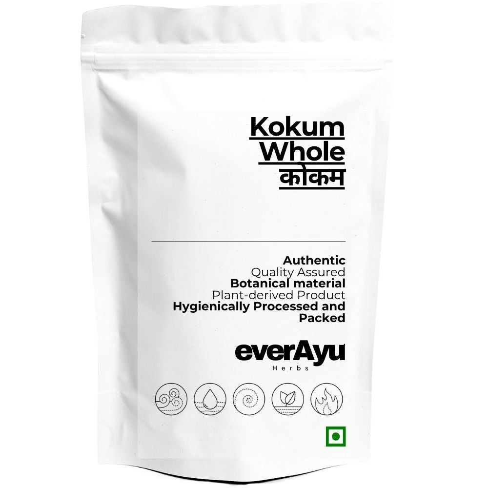Kokum Whole | कोकम | Garcinia indica Fruit | Dried Kokum | Kokam Fruit | Ratamba | Whole Botanical Fruit everAyu