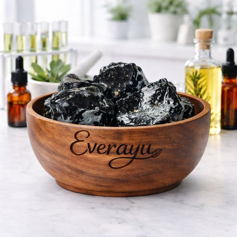 Everayu herbal product processing showing hygienic handling, quality-controlled preparation and standardized methods