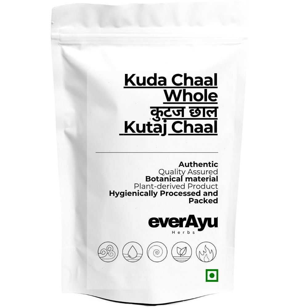 Kuda Chaal Whole | कुटज छाल | Kutaj Chaal | Holarrhena antidysenterica Bark | Kurchi Bark | Kutaja Bark | Whole Botanical Bark everAyu