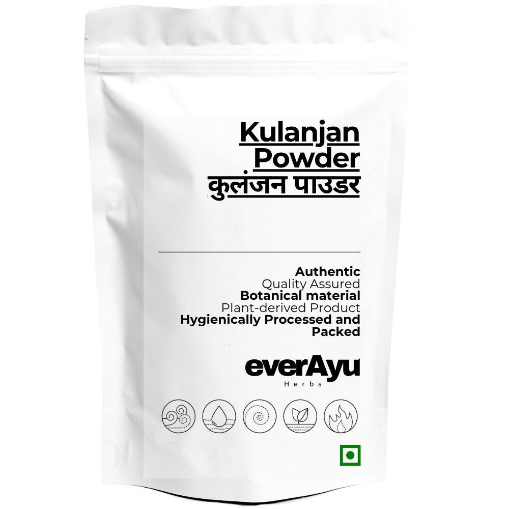 Kulanjan Powder | कुलंजन पाउडर | Kulinjan Powder | Alpinia galanga Powder | Paan Jadd Powder | Paan Root Powder | Pan Jad Powder | Fine Botanical Root Powder everAyu