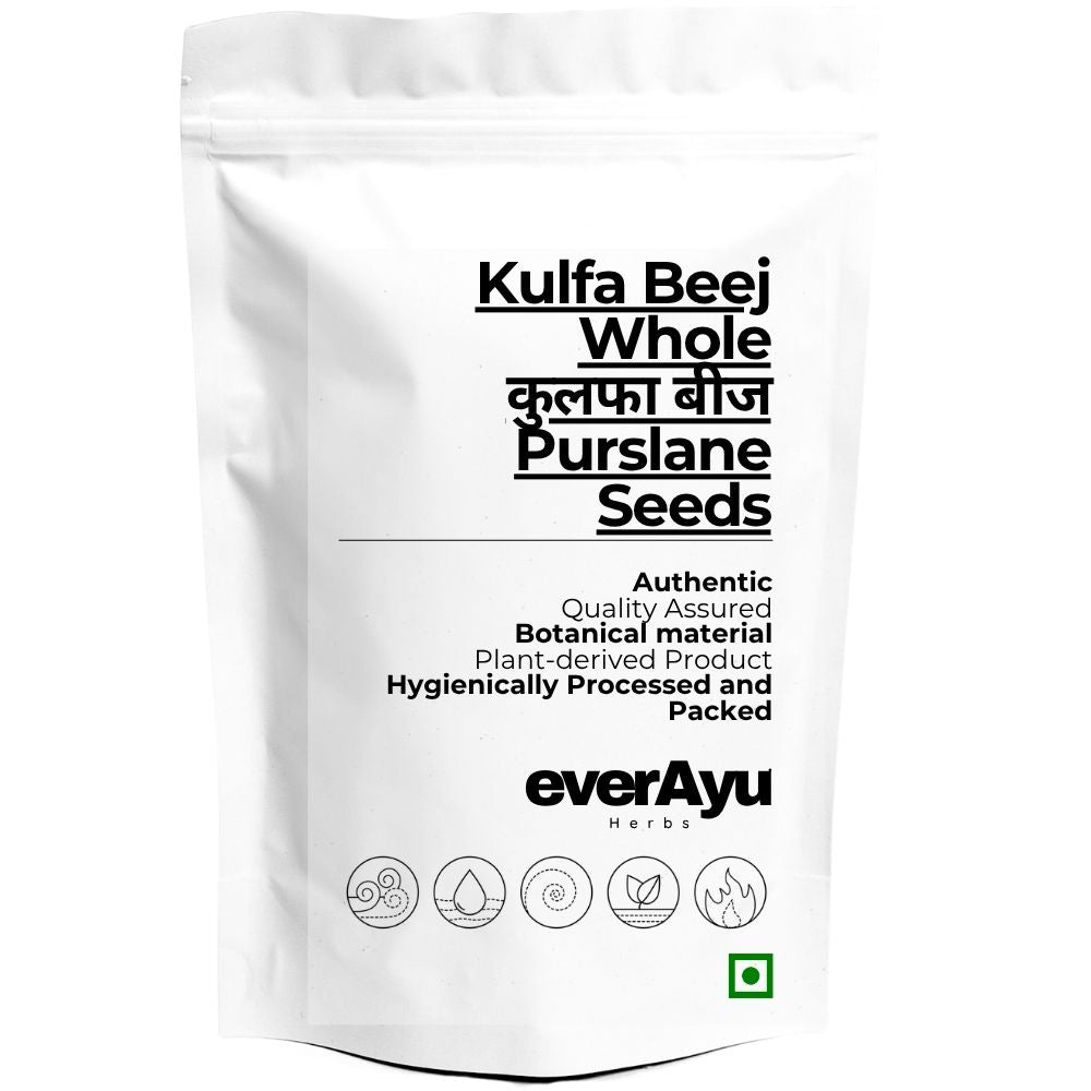 Kulfa Beej Whole | कुलफा बीज | Purslane Seeds | Portulaca oleracea Seeds | Kulpha Seeds | Khurfa Beej | Whole Botanical Seeds everAyu