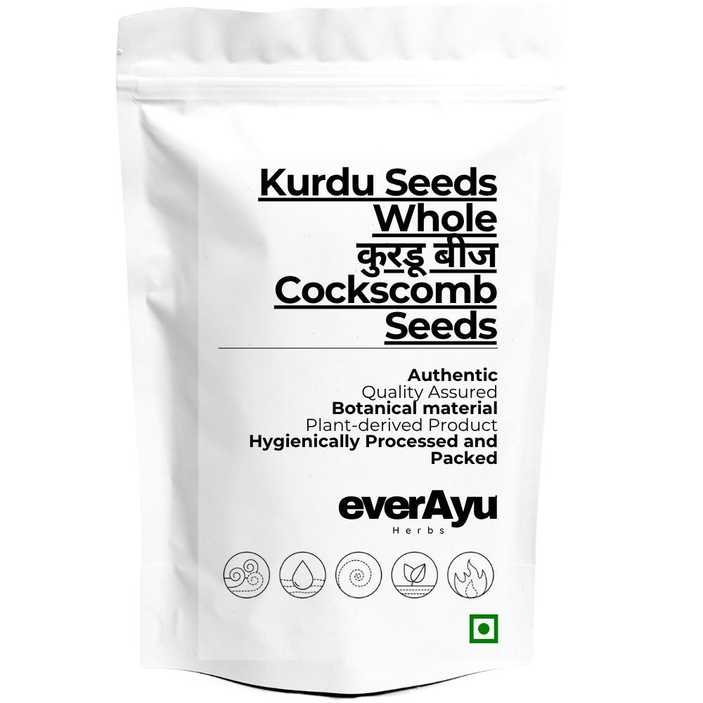 Kurdu Seeds Whole | कुरडू बीज | Cockscomb Seeds | Celosia argentea Seeds | Lal Murga Beej | Surwali Beej | Whole Botanical Seeds everAyu