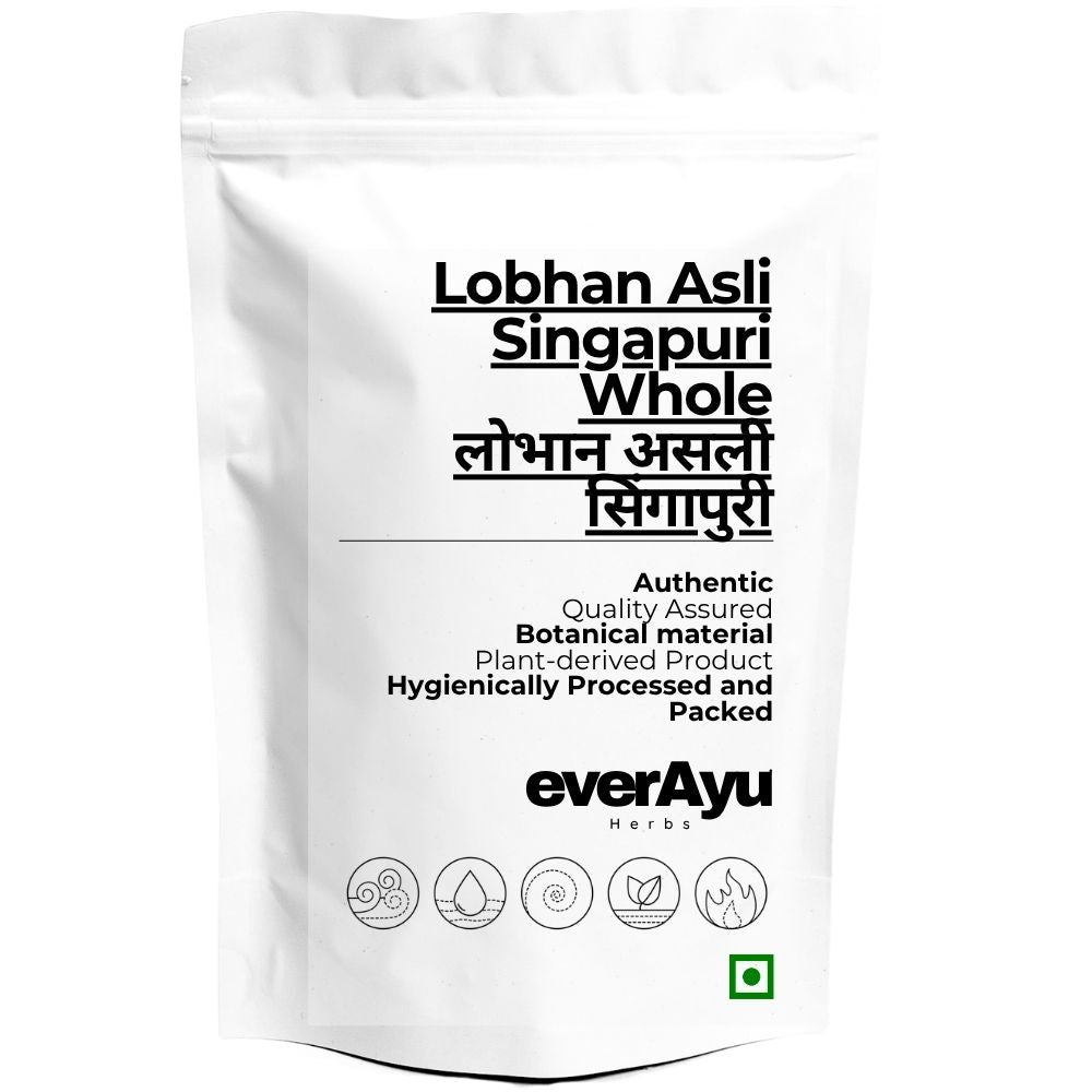 Lobhan Asli Singapuri Whole | लोभान असली सिंगापुरी | Gum Benzoin Resin | Sambrani | Loban Singapuri Special | Benzoin Resin | Natural Aromatic Resin everAyu