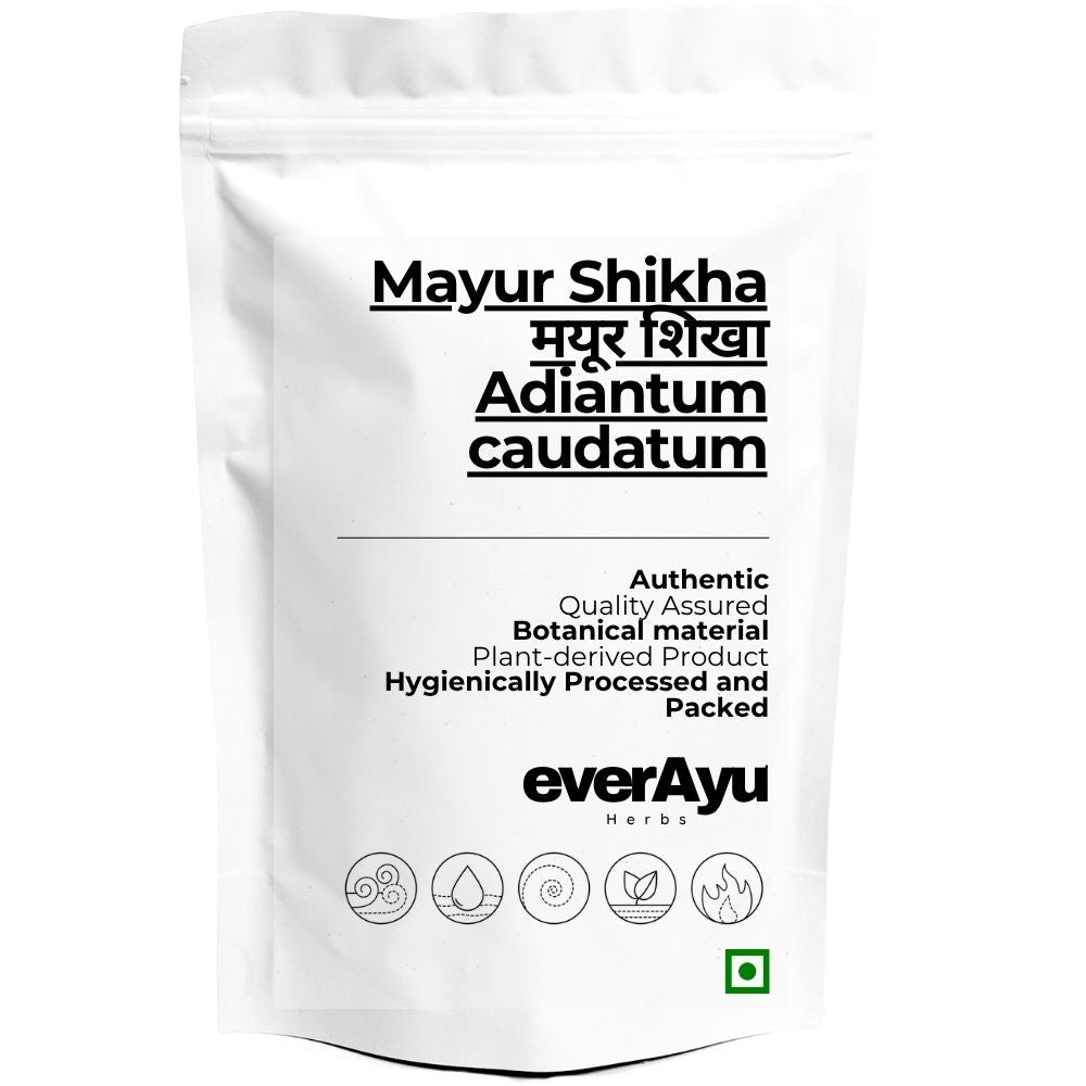 Mayur Shikha Whole | मयूर शिखा | Mor Shikha | Adiantum caudatum | Peacock Tail Fern | Walking Maidenhair Fern | Whole Botanical Herb everAyu