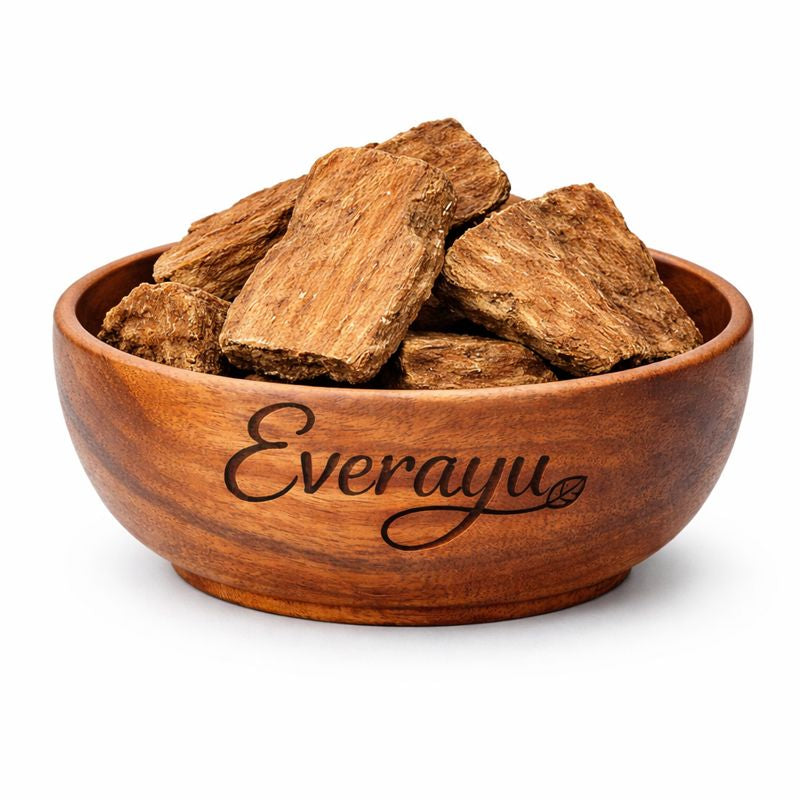 Everayu herbal product packaging made with carefully sourced herbs, clean labeling and natural ingredient presentation