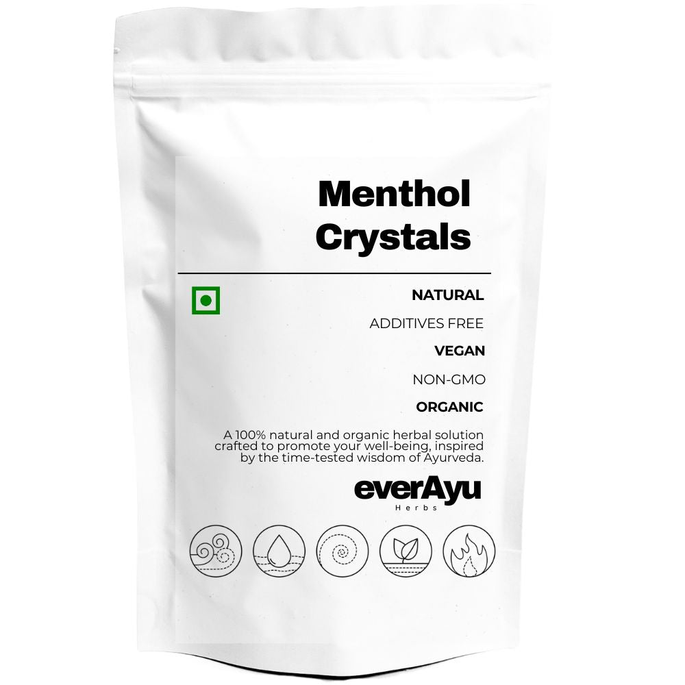 Pure Menthol Crystals – Pudina Satva (Peppermint / Mentha Arvensis) Herbal Extract for Cooling & Freshness