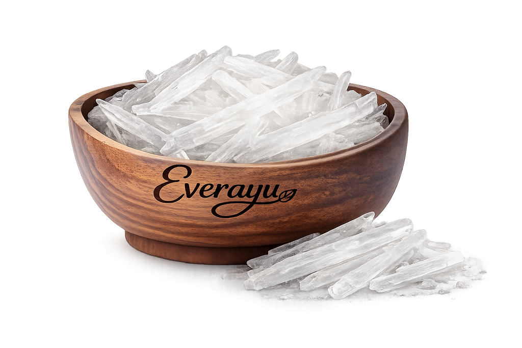 Menthol Crystals Pudina Satva Peppermint Mentha Arvensis Pudina ki phool - Whole everAyu