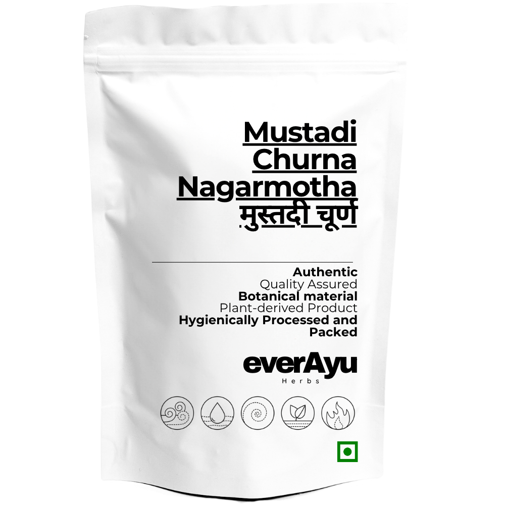 Mustadi Churna | मुस्तदी चूर्ण | Musta Churna | Nagarmotha Churna | Traditional Herbal Powder Blend | Fine Botanical Powder | Classical Herbal Formulation everAyu