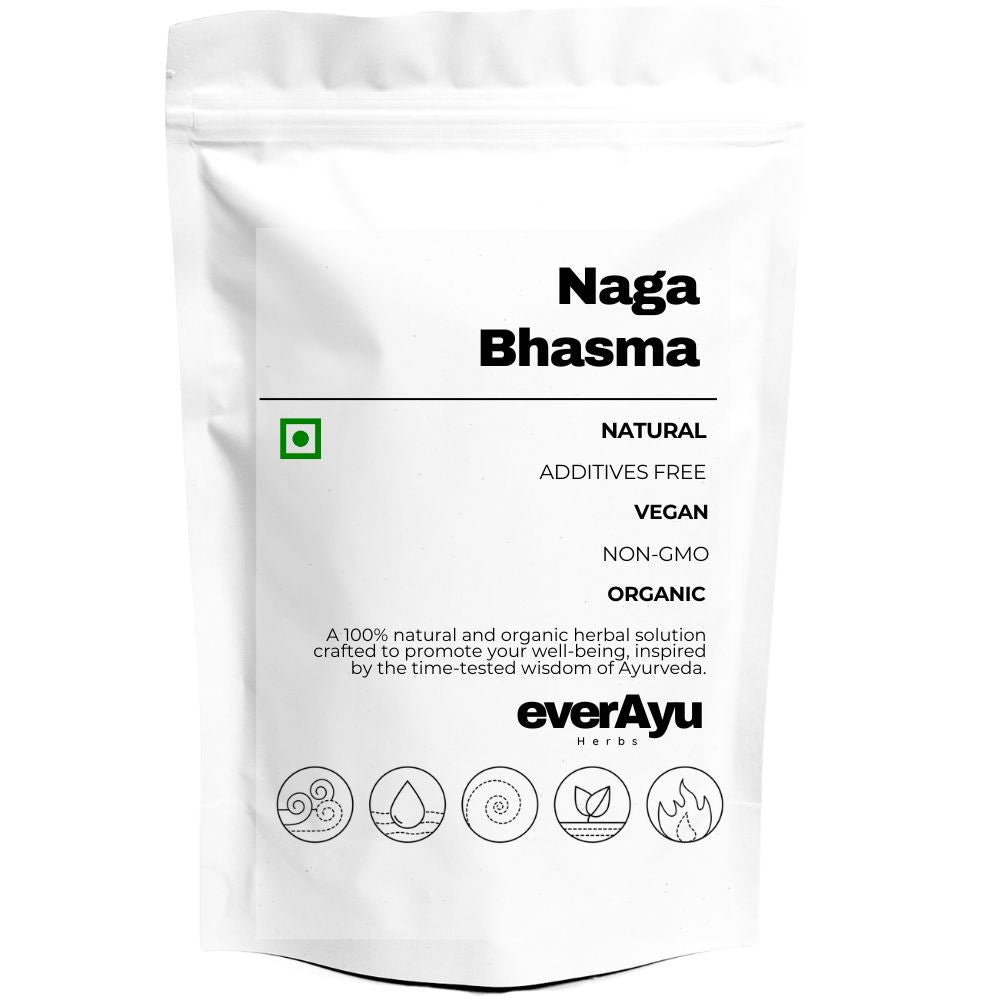 Naga bhasma, naga bhasma powder, ayurvedic naga bhasma, nag bhasma, classical ayurvedic mineral preparation, ayurvedic bhasma