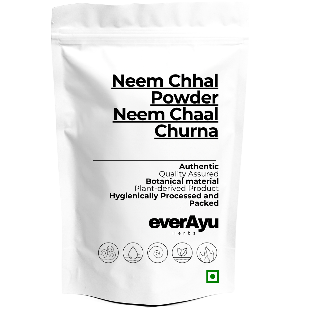 Neem Chaal Powder | नीम छाल चूर्ण | Neem Bark Powder | Neem Chaal Churna | Nimbaka Powder | Azadirachta indica Powder | Fine Botanical Bark Powder everAyu