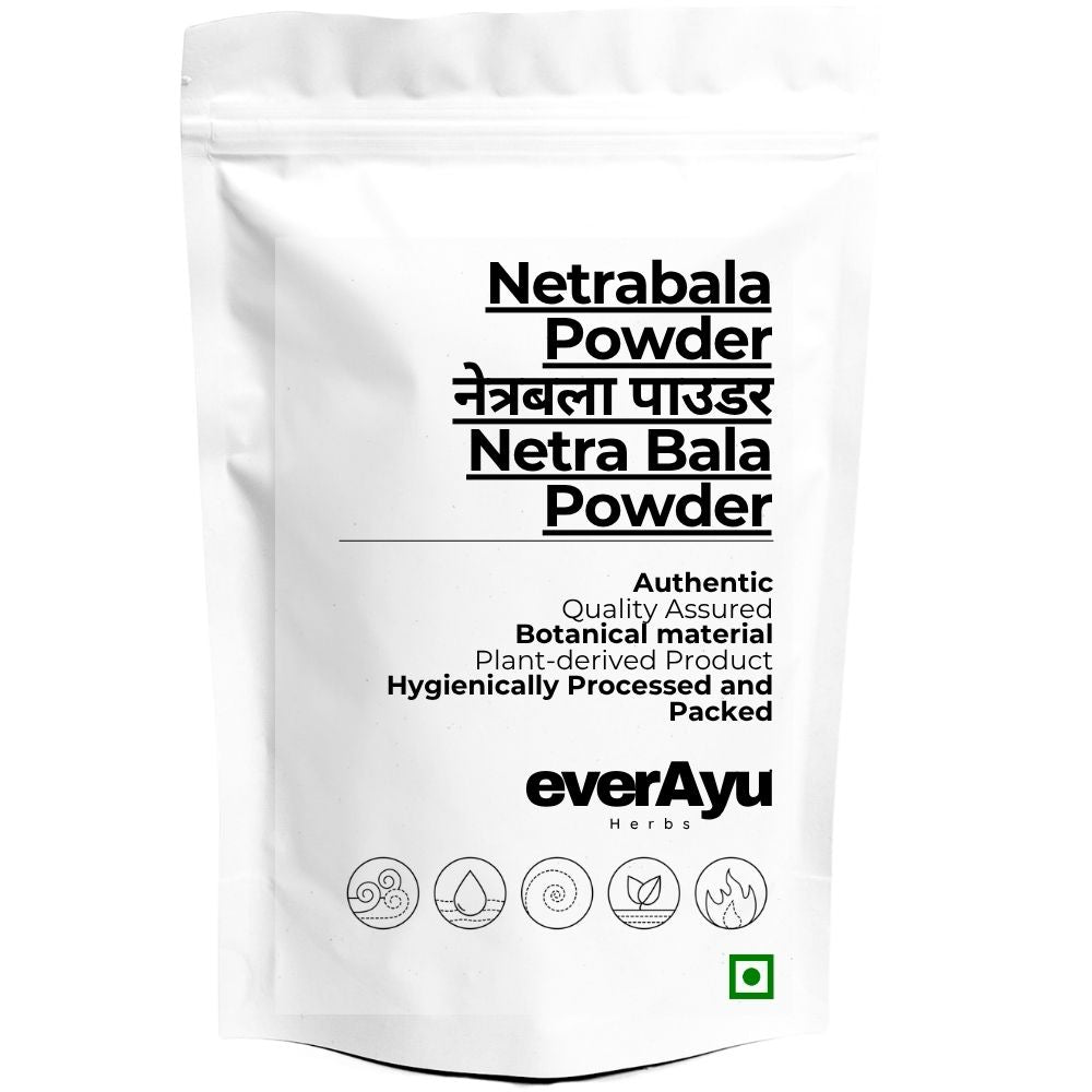 Netrabala Powder | नेत्रबला पाउडर | Netra Bala Powder | Pavonia odorata Powder | Hrivera Powder | Balaka Powder | Fine Botanical Herb Powder everAyu