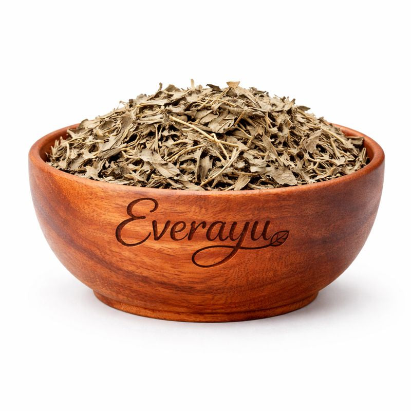 nirgundi leaves, vitex negundo leaf, sambhalu, nigod leaf, ayurvedic nirgundi, nirgundi paan dried, herbal vitex negundo