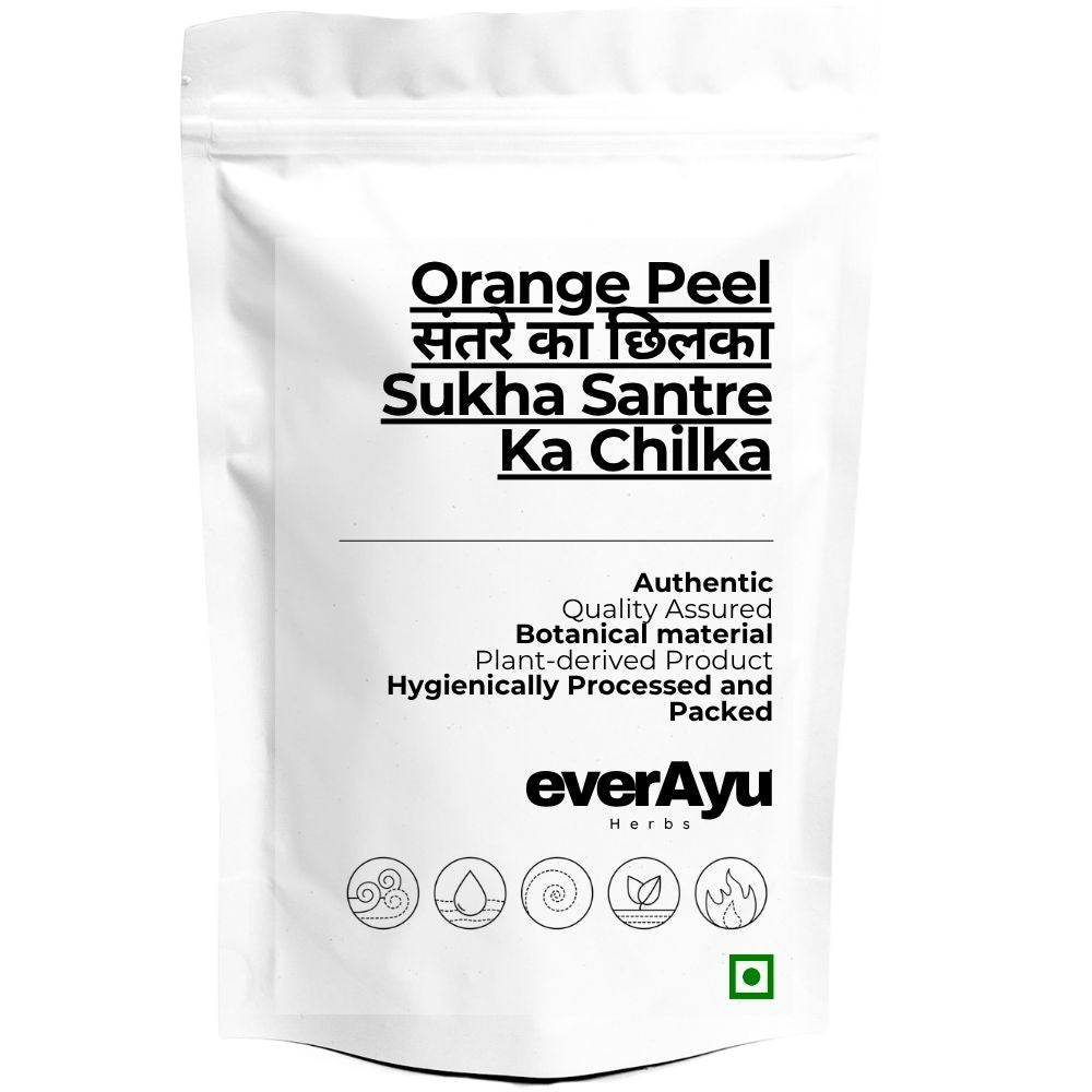 Orange Peel Whole | संतरे का छिलका | Dried Orange Peel | Sukha Santre Ka Chilka | Citrus Peel | Whole Botanical Fruit Peel everAyu