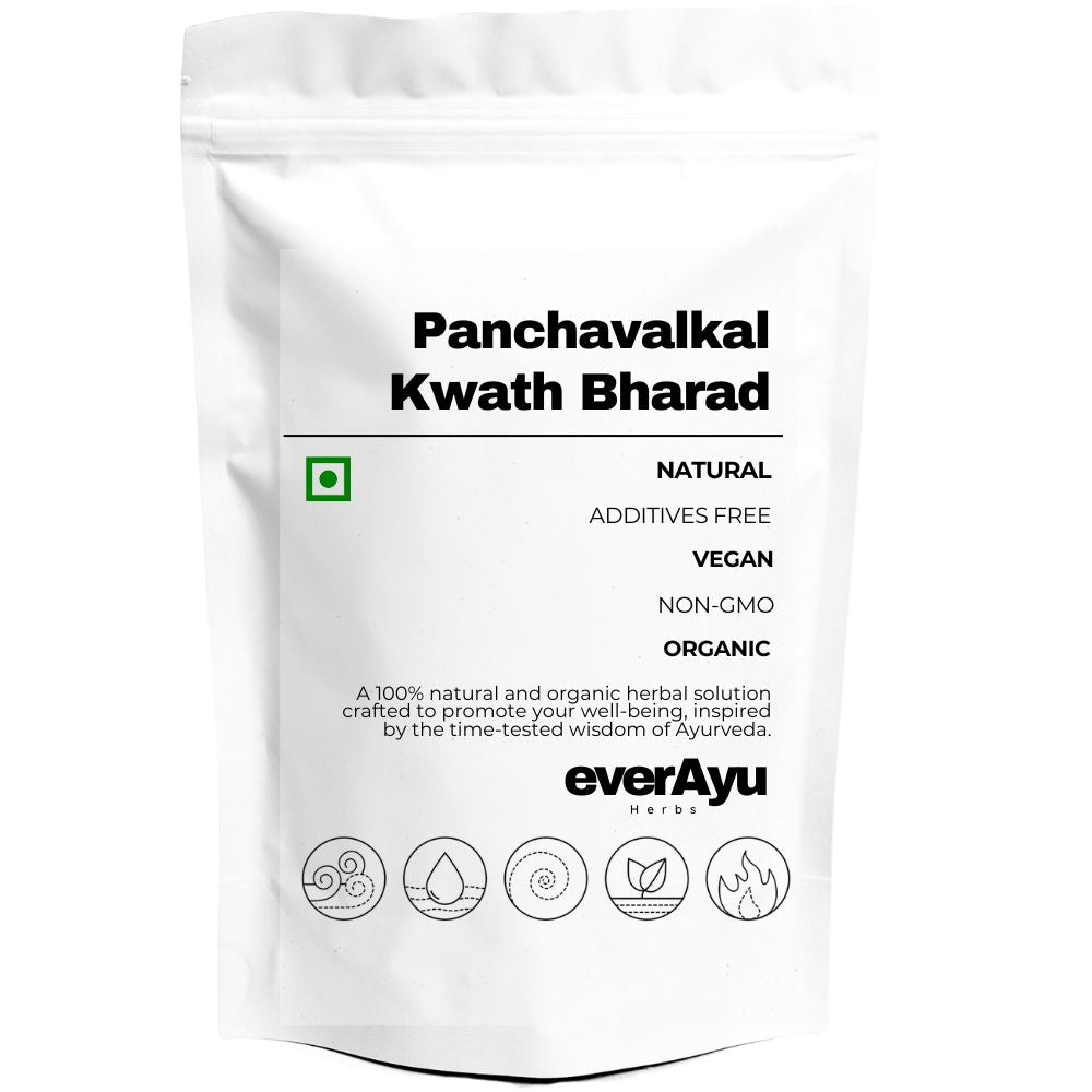 panchavalkal kwath, panchavalkal kwath bharad, panchavalkal kadha, herbal decoction, ayurvedic kwatha, five bark blend, panchvalkal churna