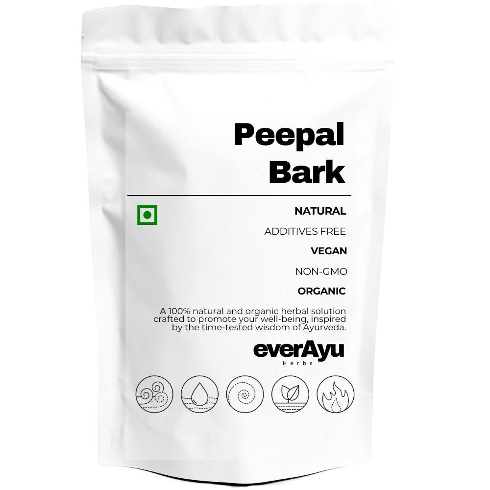 Peepal Bark (Pipal Ki Chal / Ficus religiosa) – Ayurvedic herbal bark used in traditional wellness practices for balance and purification.
