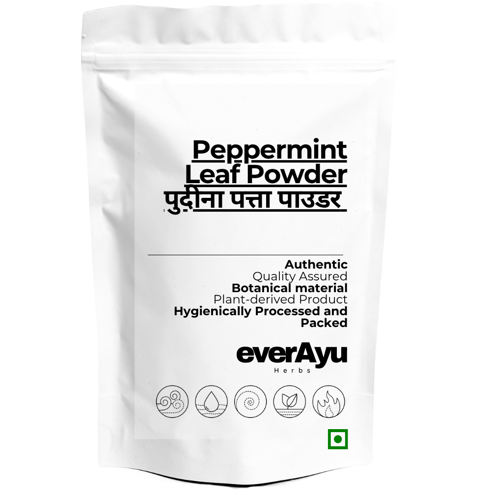 Peppermint Leaf Powder | पुदीना पत्ता पाउडर | Pudina Patta Powder | Mint Leaf Powder | Mentha Leaf Powder | Fine Botanical Leaf Powder everAyu