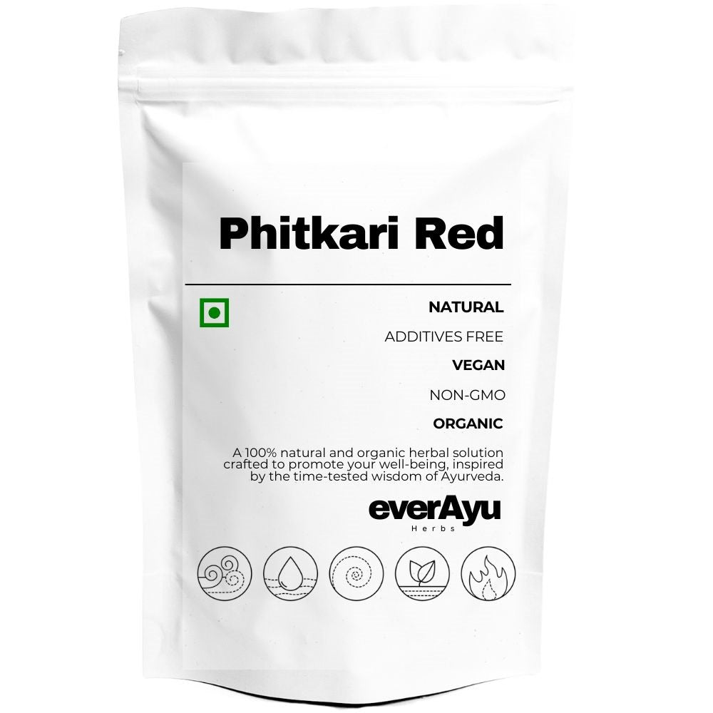 Phitkari Red  Fitkari Lal – natural Potash Alum crystal used in traditional and household practices, pure mineral form.