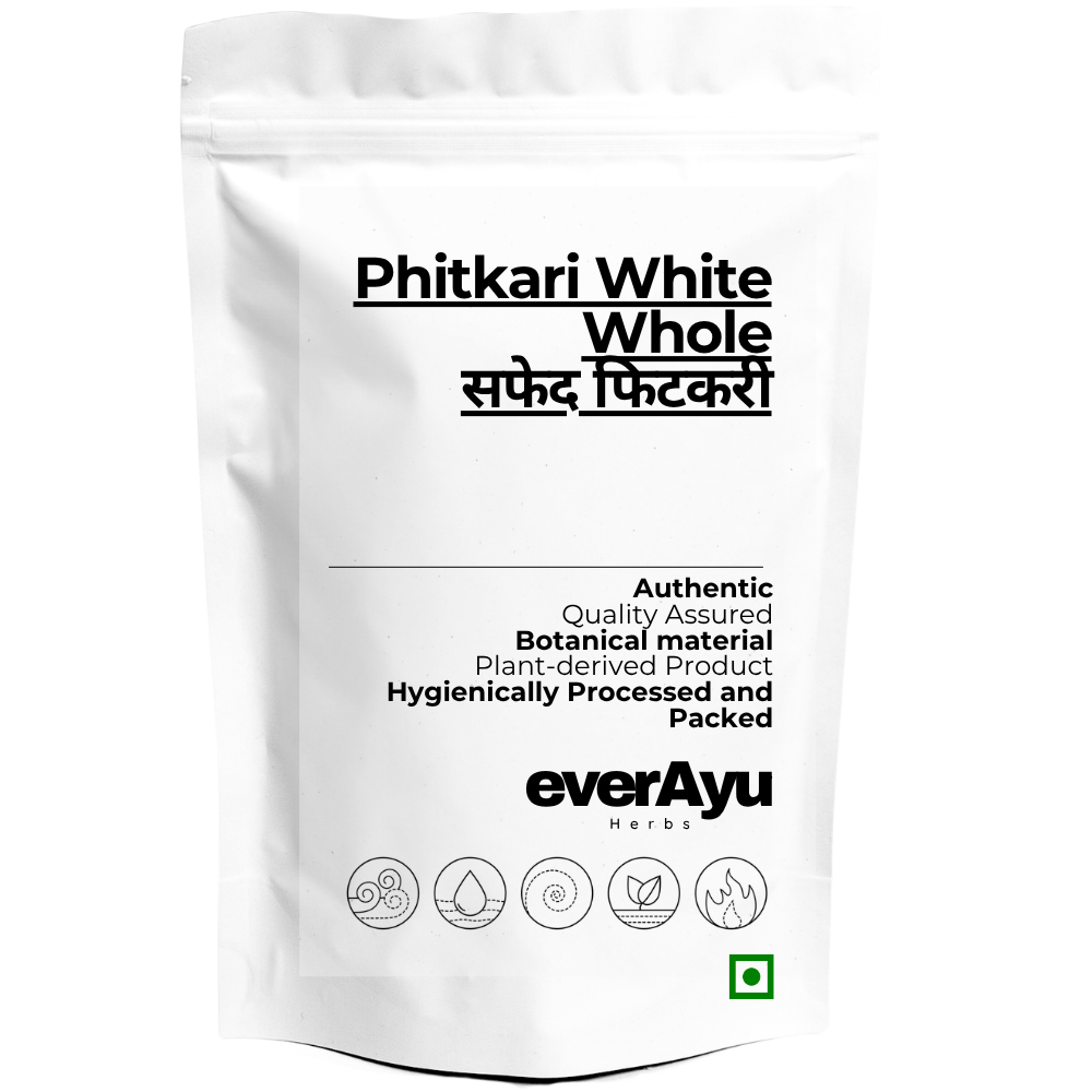 Phitkari White Whole | सफेद फिटकरी | Fitkari Safed | Potash Alum Crystal | Potassium Alum | Whole Mineral Crystal Material everAyu