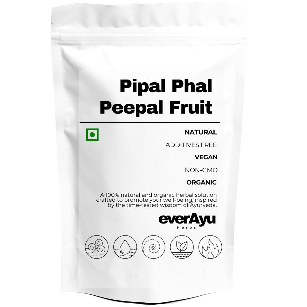 Pipal Phal (Peepal Fruit) fresh on branch”, “Dried Pipal Phal pieces”, “Crushed Peepal Fruit paste application
