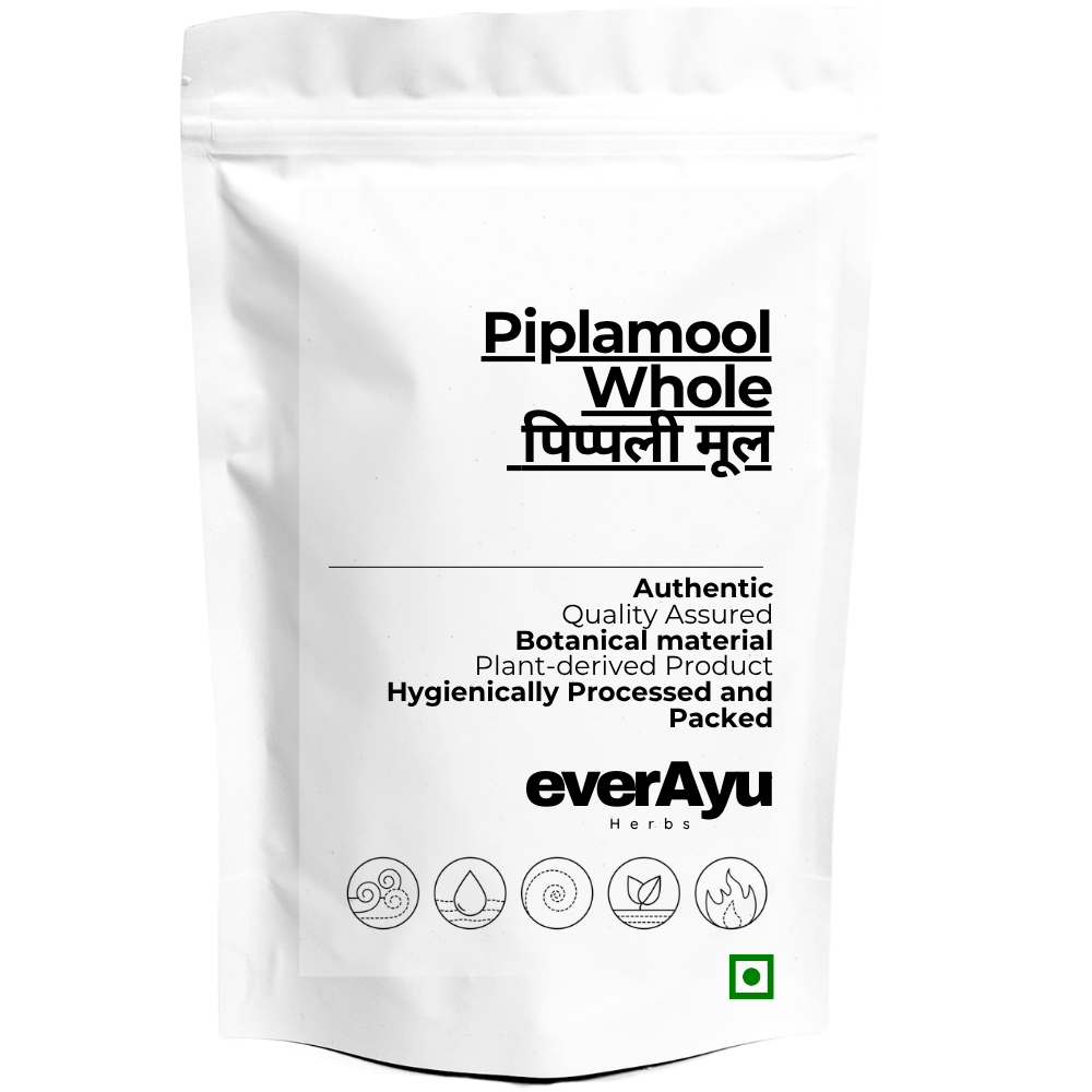 Piplamool Whole | पिप्पली मूल | Ganthoda | Pipal Mul | Pipla Mool | Piper longum Root | Long Pepper Root | Whole Dried Botanical Root everAyu