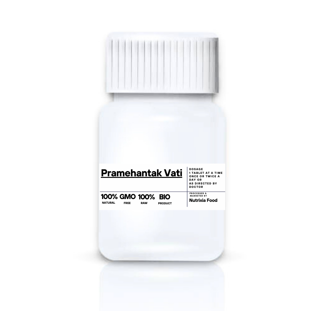 Pramehantak Vati    Key Ingredients Shudha shilajeet Vang bhasma Loha bhasma Akarkara Coconut Chuhara Almonds