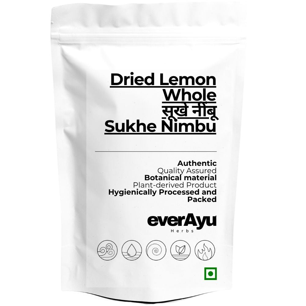 Dried Lemon Whole | सूखे नींबू | Sukhe Nimbu | Dry Lemon | Citrus limon | Whole Dried Citrus Fruit everAyu