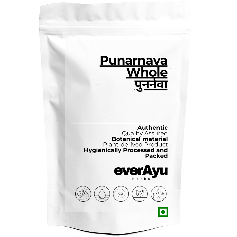 Punarnava Whole | पुनर्नवा | Tarvine | Boerhavia diffusa | Spreading Hogweed | Whole Dried Botanical Herb Material everAyu