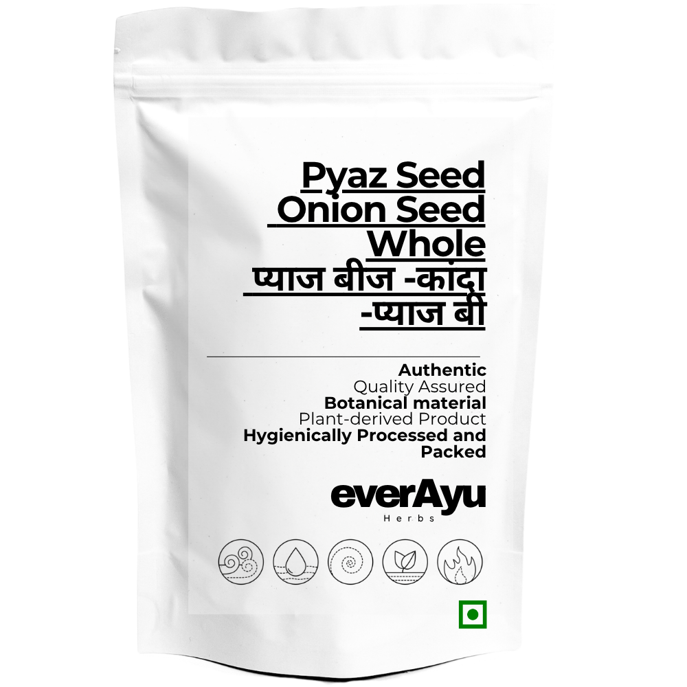 Pyaz Seed Whole | प्याज बीज | Onion Seed | Pyaaz Beej | Allium cepa Seeds | Edible Seeds | Natural Whole Seeds everAyu