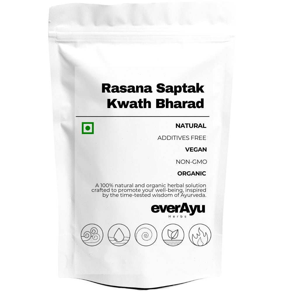 Rasana Saptak Kwath, Rasna Saptak Kadha, Rasana Kwath Bharad, Rasna Saptak Churna, Ayurvedic Decoction, Herbal Kadha, Ayurvedic joint wellness blend, रसना सप्तक क्वाथ, Ayurvedic kwath mix, herbal kadha powder, Ayurveda herbs Rasna Guduchi Gokshura, Tamil ரசனா க்வாத், Telugu రసనా సప్తక్ క్వాత్, Marathi रसना सप्तक काढा, Gujarati રસના સપ્તક ક્વાથ, English Rasana Saptak Decoction Mix, Tecomella Kwath Ayurvedic Kadha India.