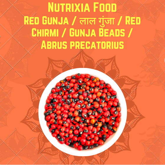 Abrus precatorius is commonly known as jequirity, Crab's eye, or rosary pea, paternoster pea, love pea, precatory pea or bean, prayer bead, John Crow Bead, coral bead, red-bead vine, country licorice, Indian licorice, wild licorice Jamaica wild licorice, Akar Saga, coondrimany, gidee gidee, Jumbie bead ratti/rettee/retty, or weather plant