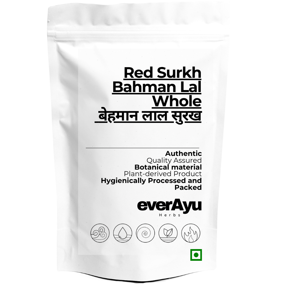 Red Surkh Whole | बेहमान लाल सुरख | Behman Lal | Bahman Lal | Salvia Haematodes Root | Whole Dried Botanical Root Material everAyu